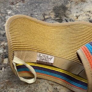 Packable sun hat. Rolls up and unrolls for east packing